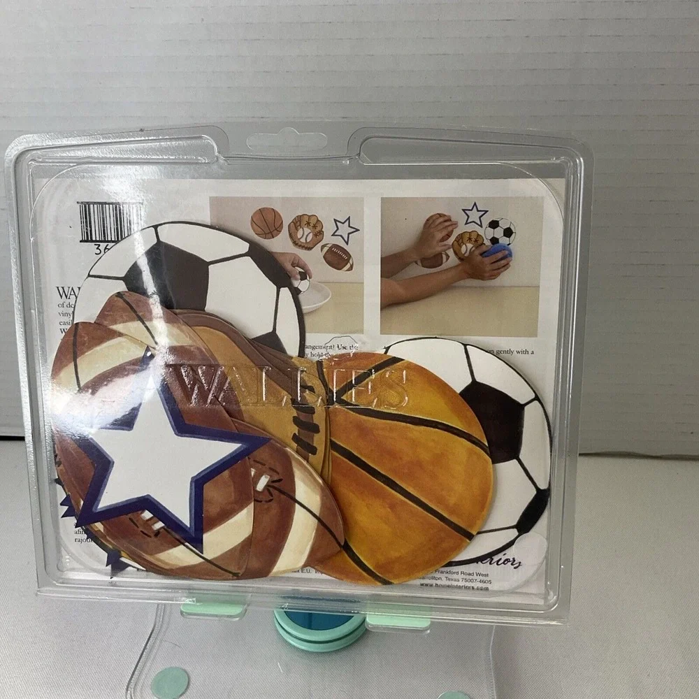 Vtg Wallies Home Interiors Sports Removable Paper Cutouts #36168 Made In‎ USA